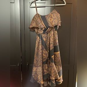 Like new LeChateau, spaghetti-strap ruffle dress, size XXS